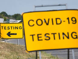 Covid testing sign